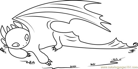 toothless dragon sleeping coloring page  kids    train