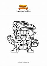Superzings Stink Supercolored Zing sketch template