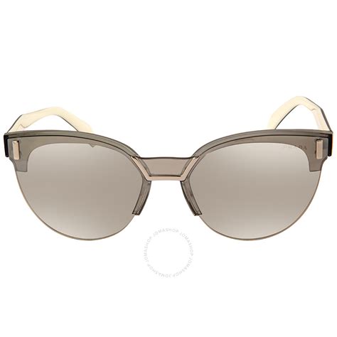 prada grey cat eye sunglasses pr 04us 2831a0 43 prada sunglasses