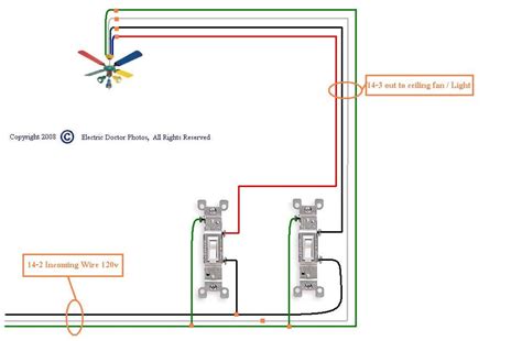 wiring  ceiling fan   switches