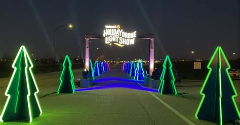 walmart holiday drone light show absolute production services