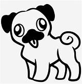 Pug Pages Colouring Cute Attempt Standing Seekpng sketch template