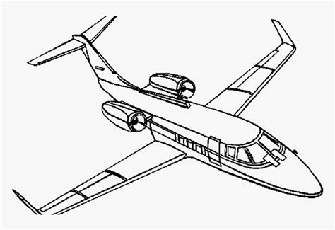 airplanes drawing fighter plane private jet coloring pages hd png