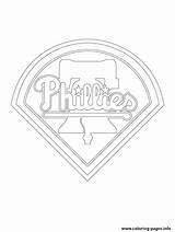 Coloring Mlb Logo Phillies Philadelphia Baseball Pages Sport Printable Sheet Sheets Print Book sketch template