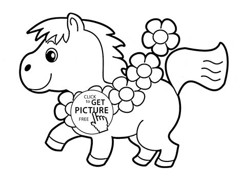 horse coloring page  kids animal coloring pages printables