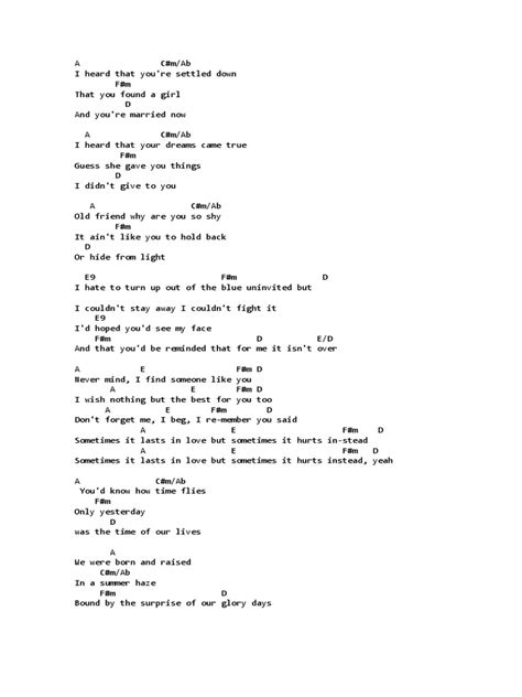 Adele Someone Like You Chords Pdf