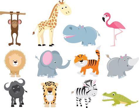 animales de safari educacion  wild safari animals safari animals cartoon animals