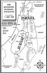 Kingdom Divided Maps Israel Map Coloring Bible Printable Gif Pages Kids Judah Color Kingdoms Sheets Biblical Testament Old Knowledge Large sketch template