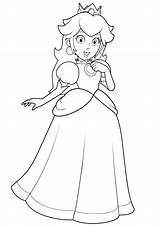 Peach Princess Coloring Pages Baby Color Printable Super Getcolorings Print sketch template