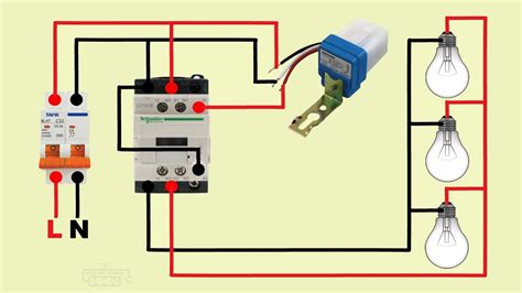 lighting contactor wiring diagram  photocell sidneymahdiya