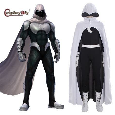 Cosplaydiy Superhero Comics Moon Knight Cosplay Costume Adult Men