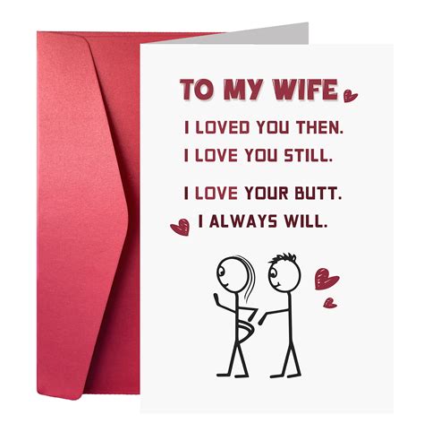 buy anniversary card for wife naughty cute birthday card for wife from