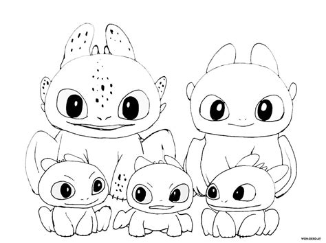 chibi toothless coloring pages