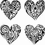 Heart Tribal Tattoo Tattoos Vector Visit Designs sketch template