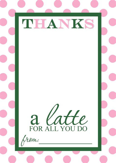 latte card template