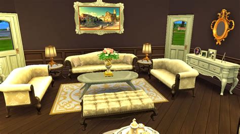 sims  room  elegant living room sanjana sims studio