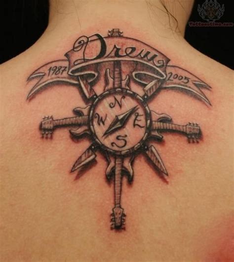100 Awesome Compass Tattoo Designs Cuded Neck Tattoo Compass