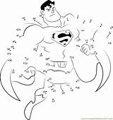 Puntini Unisci Supereroe Marvel Superman Math Animati Cartoni Bambini Bezerro Bizarro Colorir Familyfriendlywork Colouring sketch template