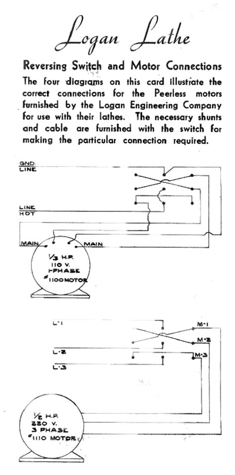 motor  switch wiring diagrams