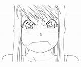 Fullmetal Alchemist Rockbell Winry Coloring Pages Funny Face Another sketch template
