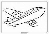 Aeroplane Aircraft sketch template