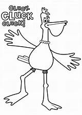 Timmy Harriet Cluck Pelican Time Say Coloring sketch template