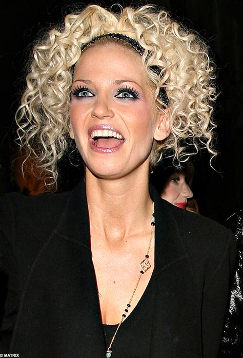 Curls Allowed Sarah Harding Shows Off Her Blonde Perm Daily Mail Online