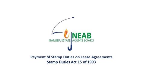 payment  stamp duties  lease agreements notice