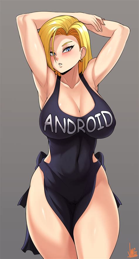 Rule 34 1girls Android 18 Armpits Arms Up Breasts