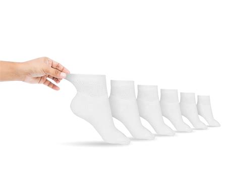 men s cotton diabetic ankle socks 6 pair diabetic sock club