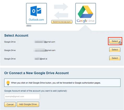 sync outlook  google drive cloudhq support