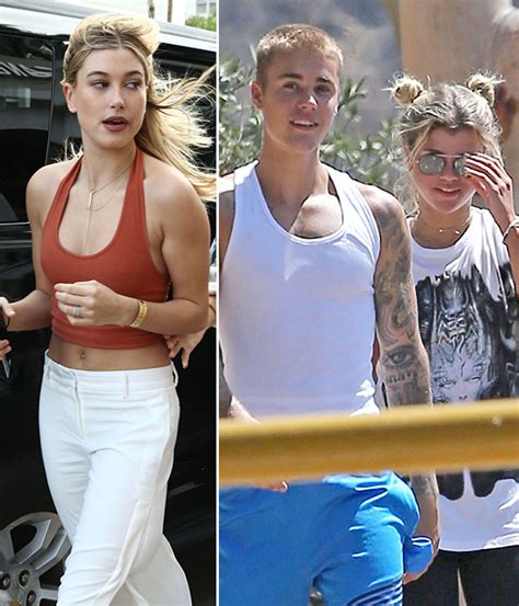 hailey baldwin on justin bieber s relationship — ‘don t rope me into it hollywoodlife