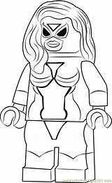 Lego Coloring Spider Woman Pages Coloringpages101 Online sketch template