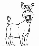 Donkey Drawing Easy Kids Printable Coloring Pages Getdrawings sketch template