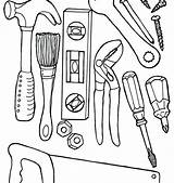 Tools Coloring Pages Construction Kids Getcolorings sketch template