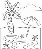 Beach Coloring Pages Printable Plage Coloriage Dessin Colorier Beautiful Kids Coloring4free Imprimer Fun Sheet Toddler Sheets Preschoolers Drawing Nature Easy sketch template