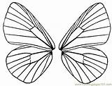 Butterfly Wings Coloring Printable Fairy Wing Pages Drawing Clipart Color Template Pattern Cliparts Insects Karenswhimsy Templates Outline Clip Butterflies Colouring sketch template