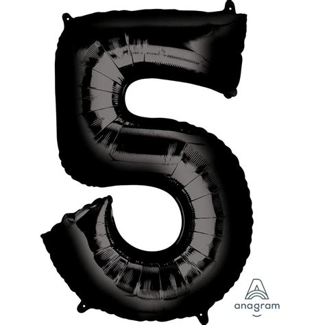 supershape black numeral  celebrating party hire party supply store sydney