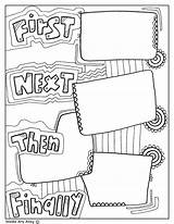 Graphic Organizers Classroom Doodles Creative Classroomdoodles Reading Coloring Sequence Printable Fun Choose Board sketch template