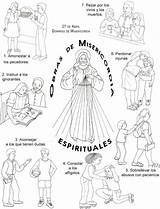 Misericordia Catequesis Divina Corporal Familias Recursos Manualidad Jesús Mercy Peques sketch template