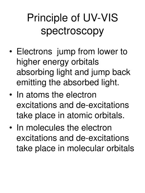 uv vis spectroscopy powerpoint    id