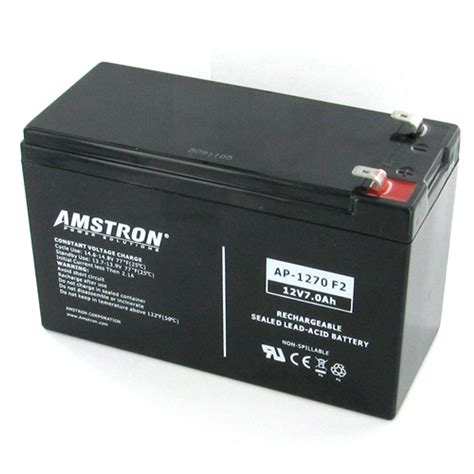 Amstron 12v 7ah Sealed Lead Acid Battery W F2 Terminal
