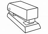 Stapler Coloring Pages Template Large sketch template