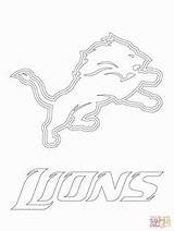 Detroit Lions Coloring Logo Sport sketch template