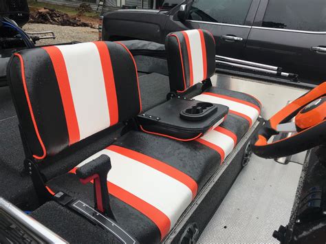 boat seats custom bench seat  color  pc  black river boats