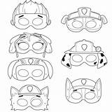 Patrol Paw Pat Patrouille Printable Masks Mask Masque Coloring Enregistrée Depuis Etsy Color Imprimer Colorier sketch template