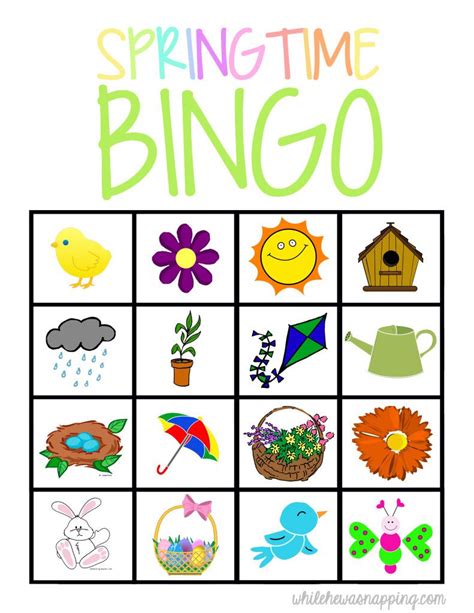 preschool bingo cards printables printable bingo cards