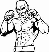 Mma Coloring Pages Boxing Clipart Rocky Balboa Drawing Printable Karate Martial Arts Mixed Bjj Sports Clip Cliparts Kids Judo Getdrawings sketch template