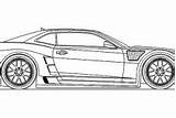 Bumblebee Coloring Pages Camaro Car Muscle sketch template