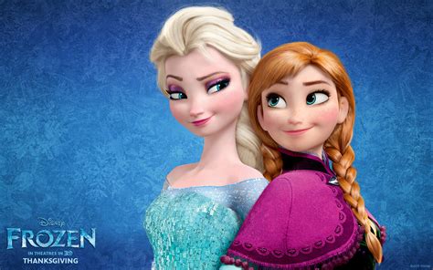 Anna And Elsa From Disney’s Frozen Desktop Wallpaper